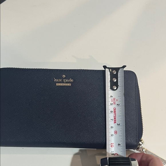 Kate Spade Navy Zip Around Wallet | Saffiano Leather Continental Wallet - Picture 9 of 10